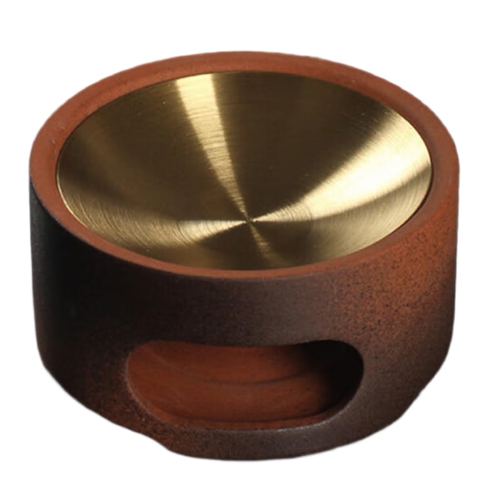 UDSKNV[KSL Household Club Aromatherapy Lamp Coffee Powder Sandalwood Incense Candle Base Heating Essential Oil Incense Burner