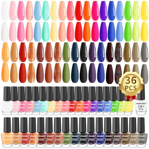Morovan Nail Polish Set Fingernail: 2026 Spring Summer Gift 36PC ...
