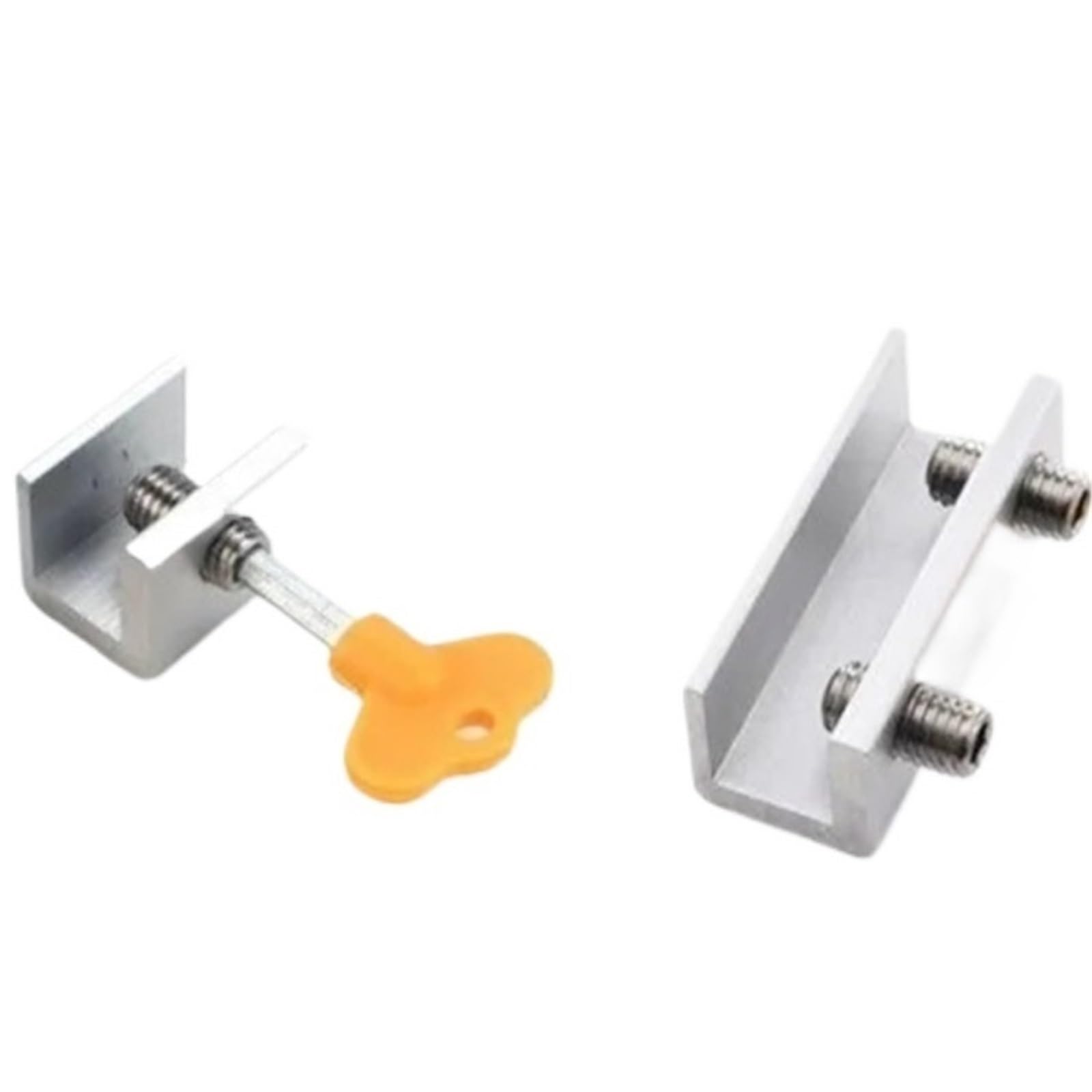 10 Stück Fenstersicherungsstopper Aluminiumlegierung Schiebefenster Diebstahlsicherung Fensterschiebetür Sicherheitstürschloss Für Zuhause(Double hole,8 Set)