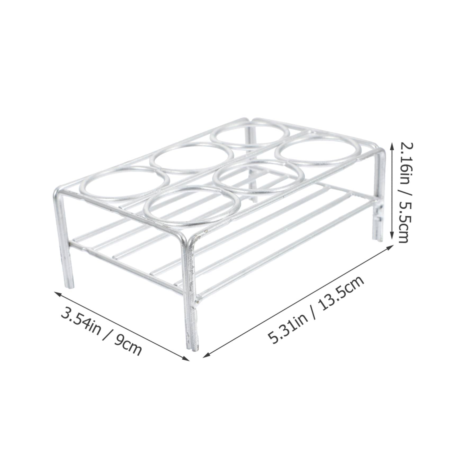 MUCKLILY 4 Hole Crucible Rack Chromeplated Crucible Holder Nickel Wire Crucible Support Safe Lab Tool for Educati