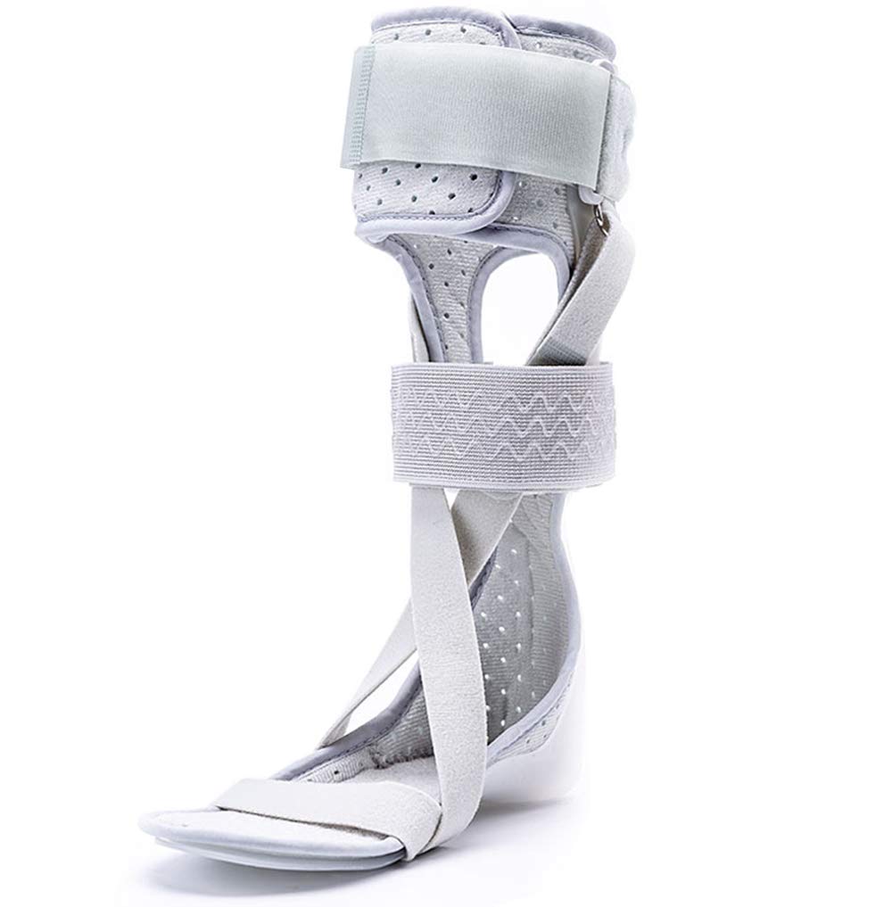 SZWW Maintien Confortable de la Cheville, orthèse de Pied de Cheville, Marche avec Chaussures, Conception de Sangle de 8 Mots, la Taille Peut être ajustée,Gray,upgradedversion