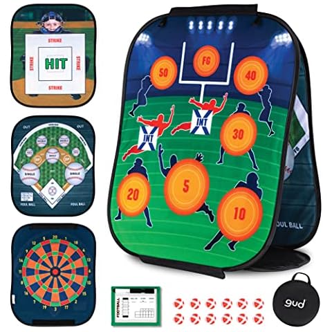 GUD Football, Baseball & Darts Sports Games Toy, Yard Lawn Outdoor & Indoor Birthday Gifts Target Football Toy, Kids Set, Toss Toys, Boys Gifts Year Old Ages Cover
