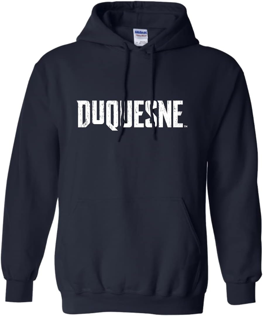 CreateMyTee | Vintage Duquesne Dukes Hooded Sweatshirt