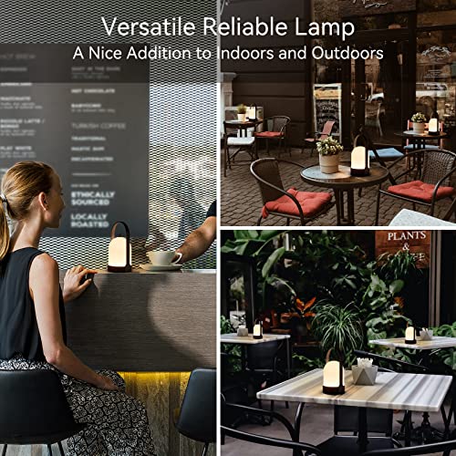 Tubicen Portable Led Lantern Table Lamp, 4000Mah Powerful Battery Operated Cordless Table Lamp Rechargeable, 4-Stage Touch Dimmable Led Night Light, Portable Lantern For Patio Camping Home Restaurant #TOP7