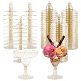 60Pcs Plastic Margarita Glasses, 5oz Disposable Margarita Glasses, Clear Plastic Cocktail Cup for Mexican Party Decorations, Cups for Cinco de Mayo Fiesta