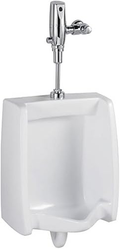 American Standard 6590.525.020 Washbrook 0.125 GPF Urinal con válvula de descarga electrónica, color blanco