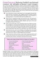 Card College, Volume 4: A Complete Course in Sleight of Hand Card Magic 0945296339 Book Cover