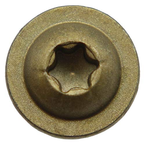 Jake Sales 10-3WASHER-HEAD-CABINET-SCREWS-CAB-F #10 X 3 Inch Round Washer (Modified Truss) Head Screw Torx/Star Drive Head Wood Screw(Bulk Box) Multipurpose Wood Screws thumb #1