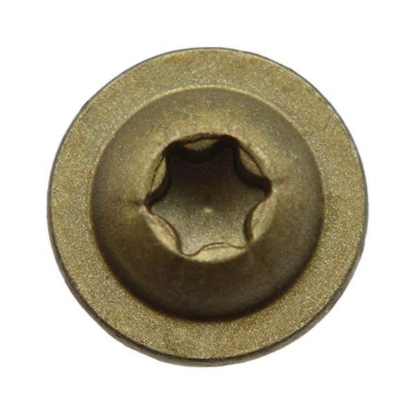 #10 x 6,4 cm runde Unterlegscheibe (modifizierte Traversen) Kopf Torx/Sternantrieb Kopf Holzschraube (2,3 kg - 395… – Bild 3