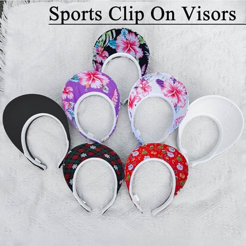 Image of 3 Pack Sports Sun Visor Hat Women Men Adjustable Clip On Visors Outdoor Golf Beach Cap