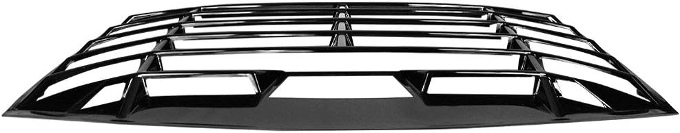 FREEMOTOR802 Compatible with 2013-2016 Scion FR-S 2013-2020 Subaru BRZ 2017-2020 Toyota 86 Rear Window Louver, IKON Style Gloss Black ABS Plastic Window Visor Guards Sun Shade Cover