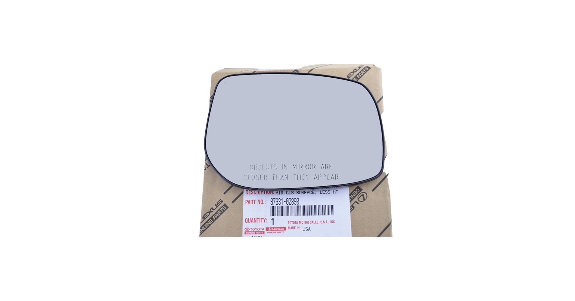 Amazon.com: Toyota Genuine Parts - Mirror Glass Surface