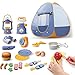 Produktbild LYHLYH Kinderspaßspielzeug, 23 Sätze Von Kinderzelten, Campinggeräten Und Werkzeuge Set Spielzeug, Weihnachtsjungen Und Mädchen Im Freien Spielzeug, Geburtstagsgeschenke