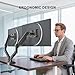 WALI Dual Monitor Stand for 13-32 inch Computer Screens, Dual Monitor Arms for 2 Monitors Holds up to 22 lbs, Height Adjustable Gas Spring Dual Monitors Mount, VESA 75x75/100x100mm (GSMP002N), Black