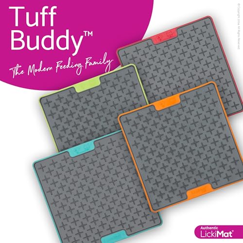 LickiMat Buddy Deluxe - 20 x 20 cm in rot oder türkis, Größe:small - 20 x 20cm, Farbe:türkis, 1 Stück (1er Pack)