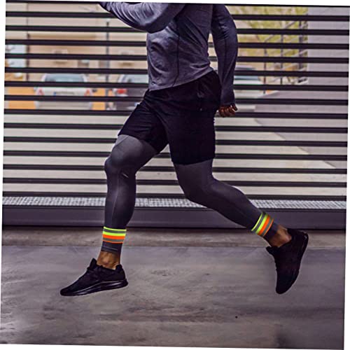 SUPVOX 2 peças leggings de corrida noturna, pulseira de bicicleta, cintas portáteis refletivas para