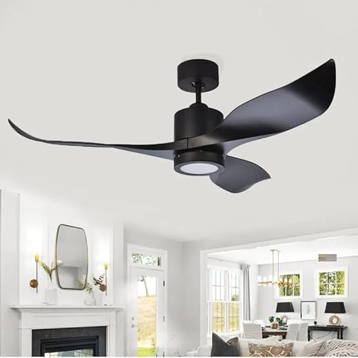 LIGHT ART STUDIO Whimberl Black Ceiling Fan 40W BLDC Motor 1