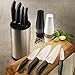 Kyocera Advanced Ceramic Revolution Series 6-inch, Chef's Santoku Knife, Black Handle, White Blade , 6 Inch - FK-160 WH