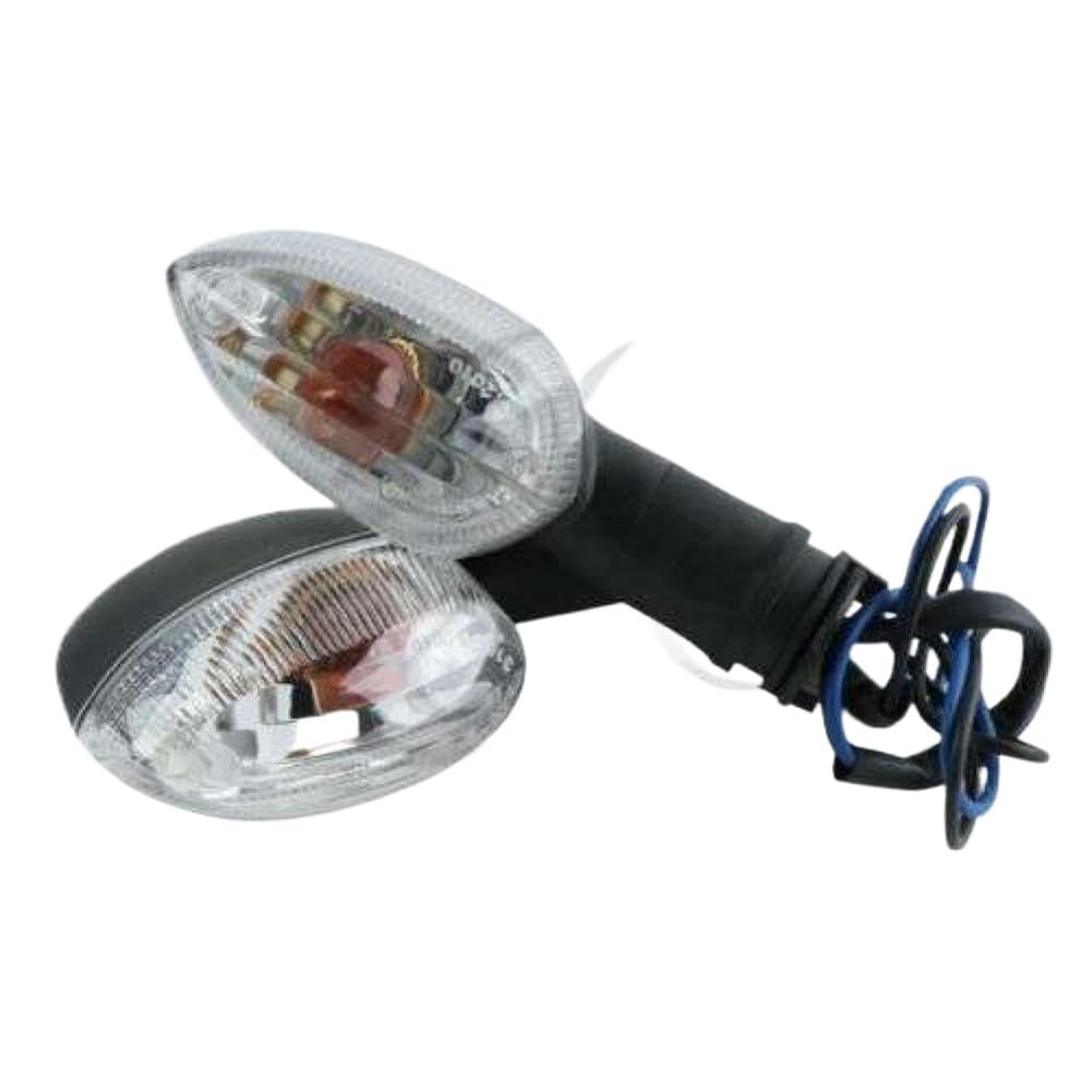 Front and Rear Turn Indicator Pair Compatible with YZF R1 R6 FZ1 FZ6 XJ6(Clear)
