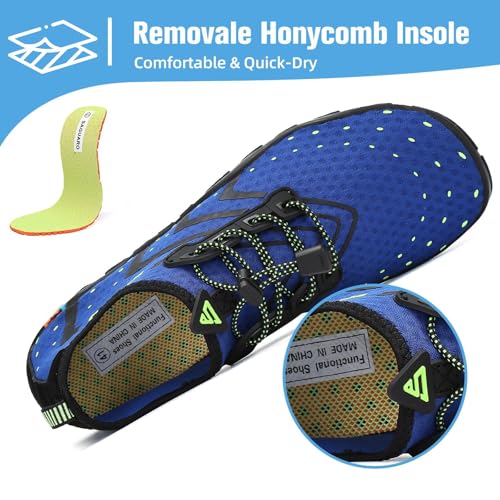 Image of Mishansha Water Shoes for Women Men, Quick-Dry Barefoot Swim Shoes with Drainage Holes, Lightweight Aqua Shoe for Beach Pool River Boating Yoga Walking