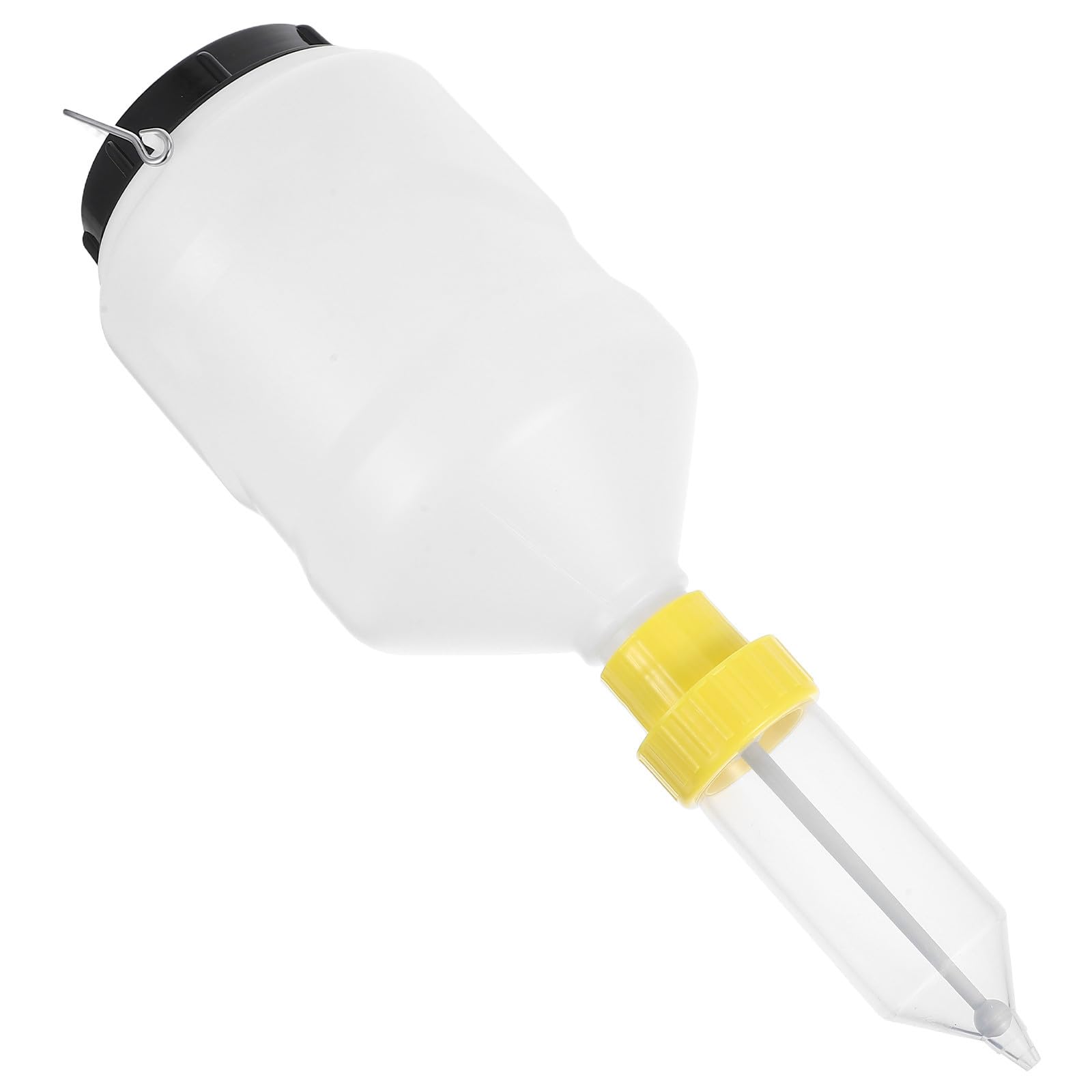 LABRIMP Bouteille à Presser Suspendue Étanche 3 Litres en Plastique pour Condiments, Design Démontable Rapide, pour Environnements Commerciaux Occupés Réutilisable