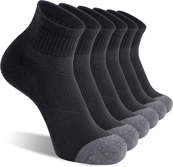 Image of Men's Low Cut Ankle Socks Pack | Bamboo Cushioned Sports Socks for Gym, Running, Walking