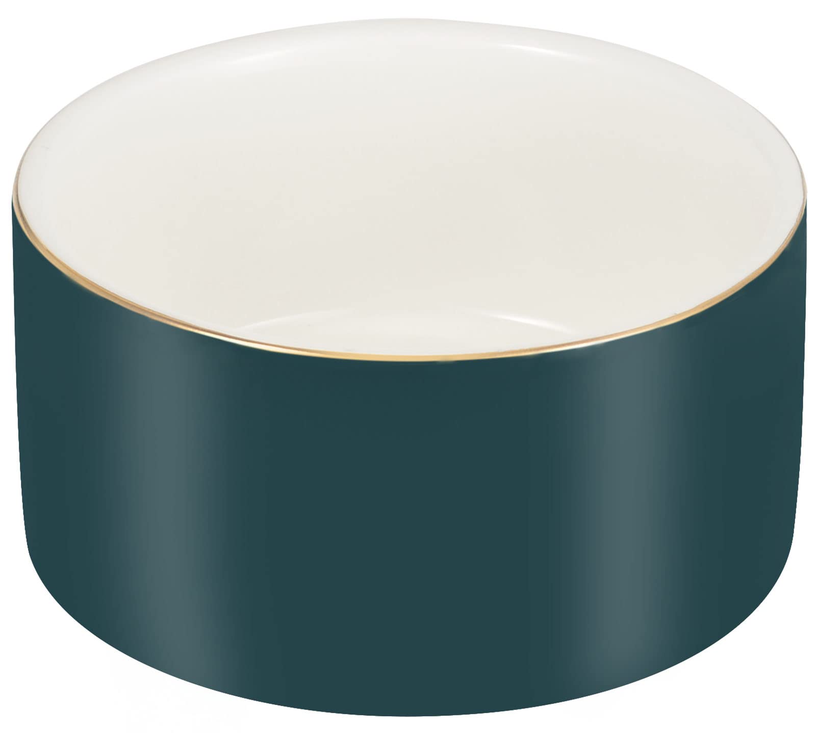 Soporte de clip de papel de cerámica para organizador de escritorio, color verde