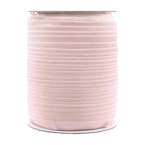 50 100 Yard by Roll 3/8" 10mm Solid Shiny Non-Foldover Elastic Spandex Band Bra Strap Headband Lingerie Sewing Trim-Powder Pink,50 Yards 50 100 Yard by Roll 3/8" 10mm Solid Shiny Non-Foldover Elastic Spandex Band Bra Strap Headband Lingerie Sewing Trim-Powder Pink,50 Yards