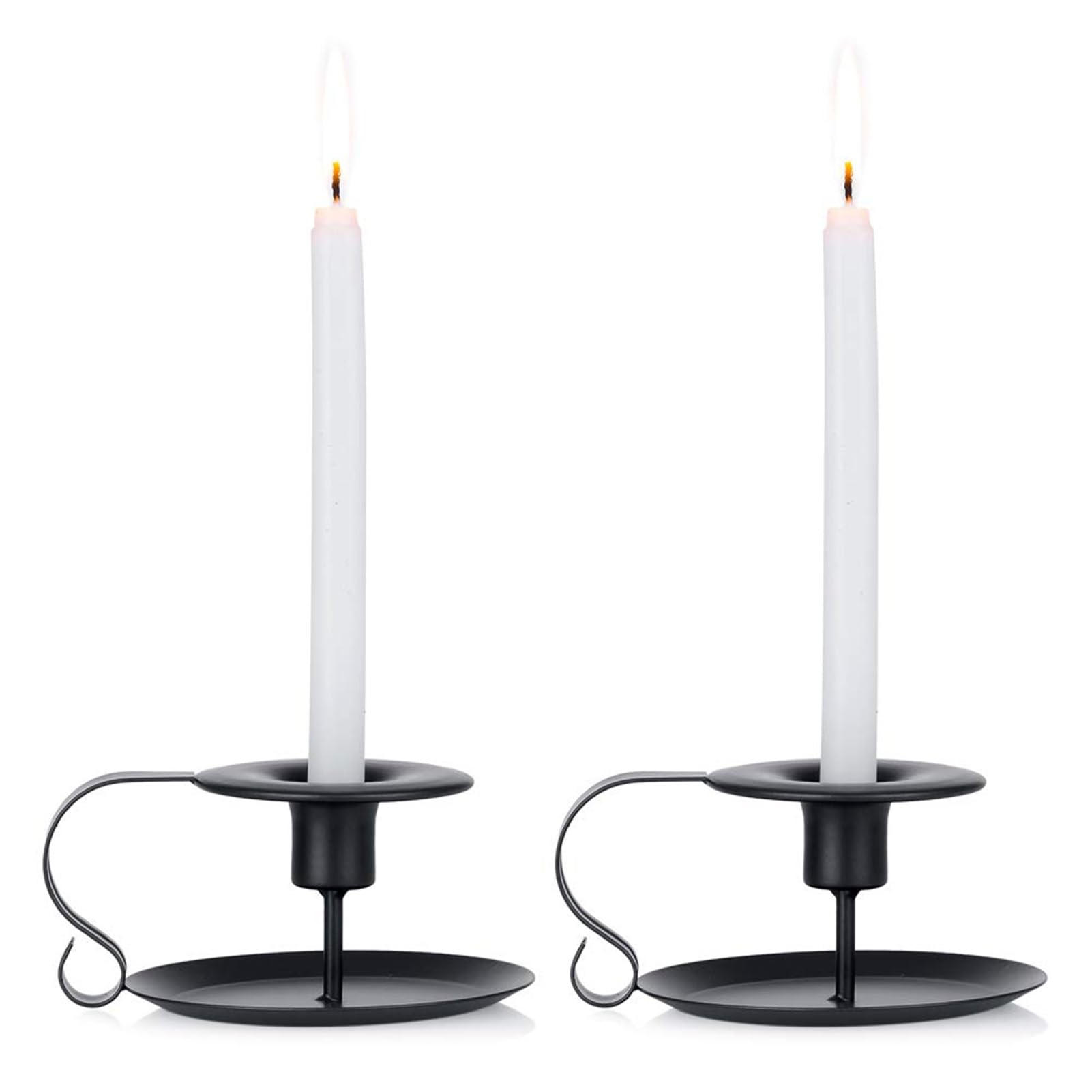 Creativity Taper Candle Holder - French Iron Candlestick, Aromatherapy Candles Holders, Candlelight Dinner Candle Holer, Vintage Home Candlestick Ornament(B)