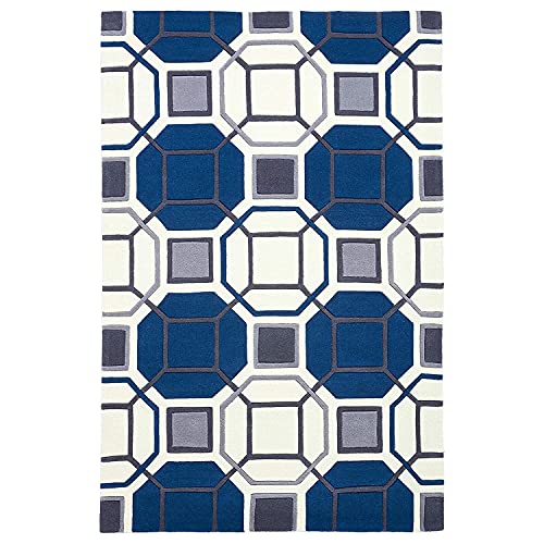 Image of Mordern Design Handmade Tufted Carpet Pure Woollen Export Quality Carpet for Living Room, Bedroom Hall [ Size 8 x 10, Color Multi A8 ]