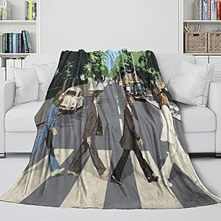 Glamifirsto The Beatles Couverture,Rock ‘n’ Roll Couverture Polaire en Flanelle,Super Douce Et Chaude,Motifs Groupe de… - Les Beatles, Paul McCartney, John Lennon, RIngo Starr, George Harrison Glamifirsto The Beatles Couverture,Rock 'n' Roll Couverture Polaire en Flanelle,Super Douce Et Chaude,Motifs Groupe de… – Image 4