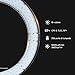 immagine 2GVM 18inch Luce ad Anello LED con Stativo Treppiede, 18 Pollice 55W Dimmerabile Selfie Ring Light, anello di luce con ricevitore Bluetooth per Trucco Fotografia Youtube Tik Tok Video