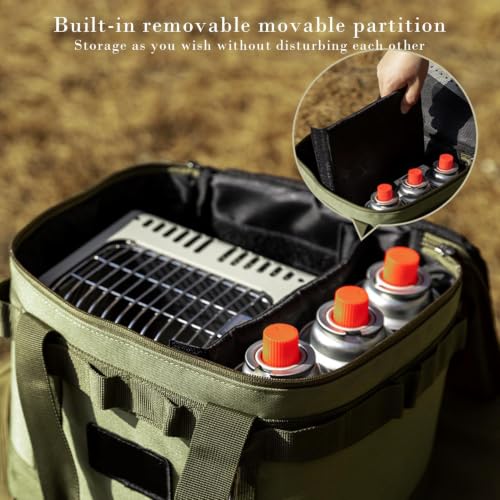 Almacenamiento de utensilios de cocina de camping con bolsa de 10 L 2