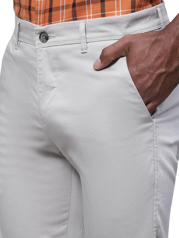 Image of Cantabil Black Solid Non Pleated Regular Fit Mid Rise Formal Trouser for Men | Formal Pants for Men | Formal Wear Regular Fit Trouser for Men (P MTRC00102)