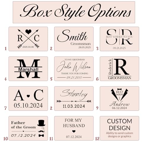 Personalized Cufflinks for Men Custom Engraved Initials Cuff Links Tie Clip Set Customized Wedding Gift for Groom Father Groomsman3