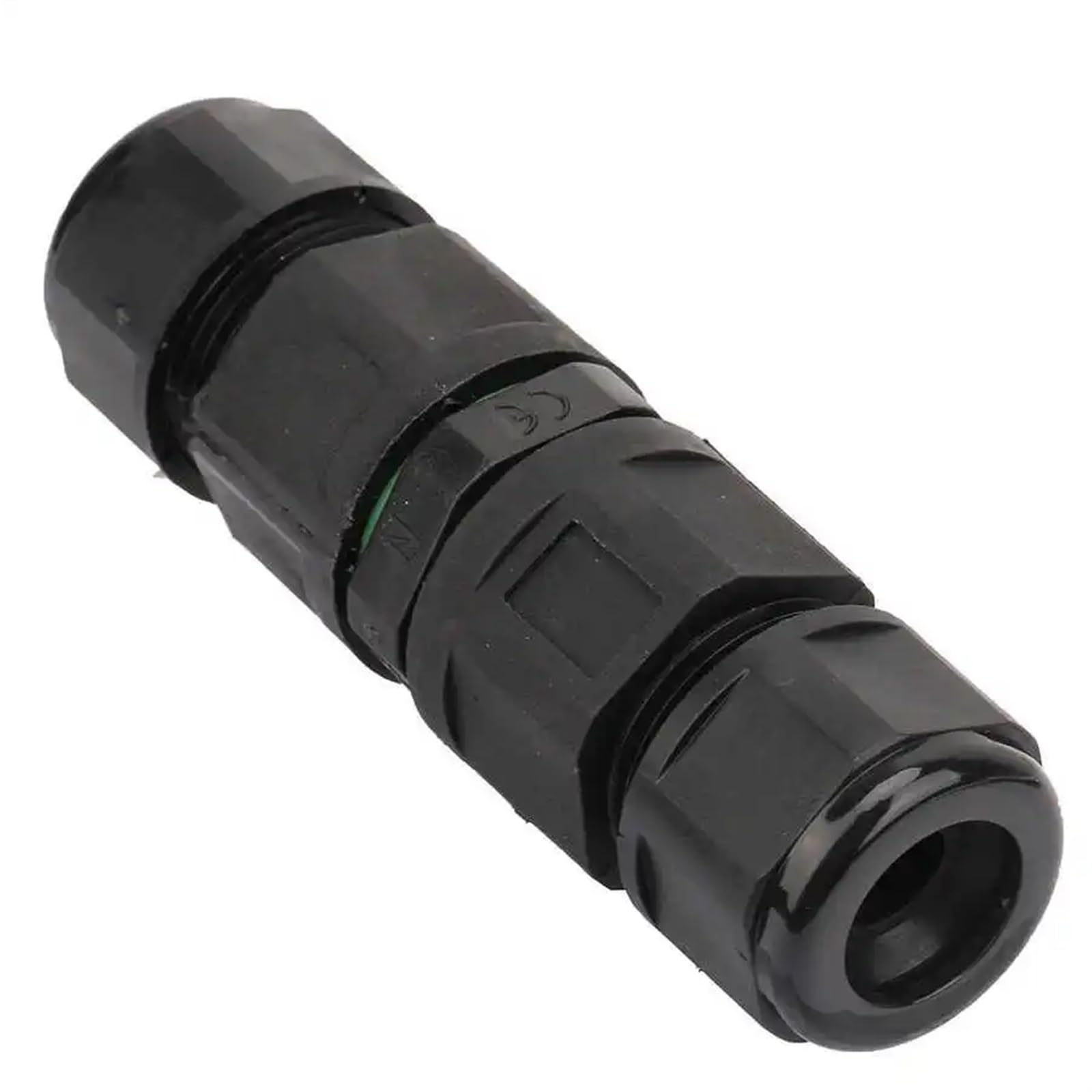 Conector de Cable Impermeable IP68, Adaptador Terminal eléctrico 3 Pines, Conector for Luces Exteriores, 2 uds(C)