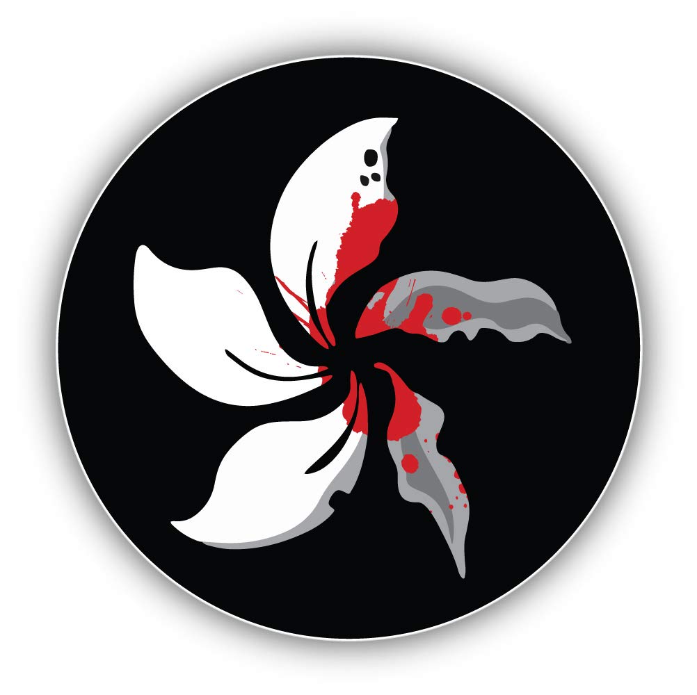 Black Bauhinia Hong Kong Independence Vinyl Sticker Decal