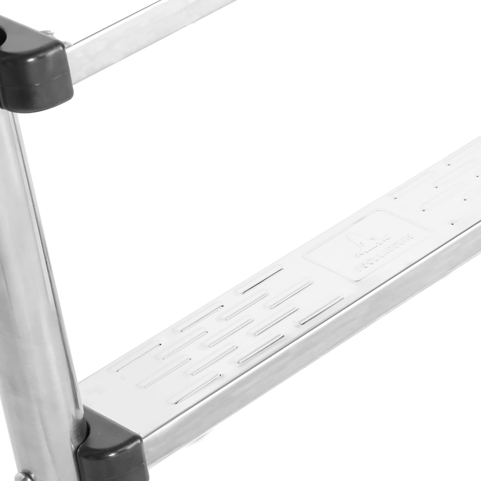 Cocoarm Drabinka Basenowa Dwustopniowa Drabinka Basenowa ze Stali Nierdzewnej Stal Nierdzewna 304 128 Cm Wysokość 43 Cm Szerokość Wewnętrzna Pedały Antypoślizgowe Antykorozyjne do Basenów Prywatnych