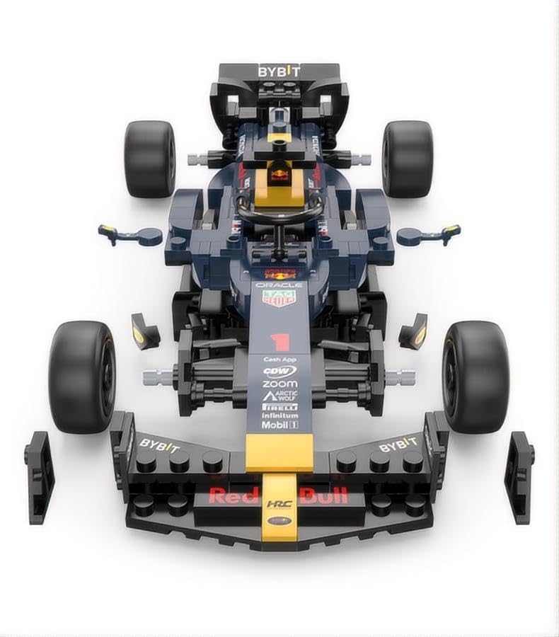 RASTAR 92500 1/24 F1 Bricks - Oracle RedBull RB19 Model Car Building ...