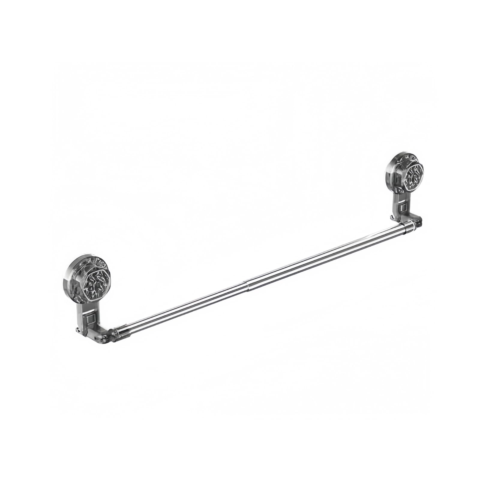 Suction Cup Towel Rack for Bathroom - 24" Rustproof Towel Holder, Sturdy Towel Bar Wall Mounted, Space-Saving Towel Hanger, Bathroom Accessories, Home Decor, Apparment Essentials