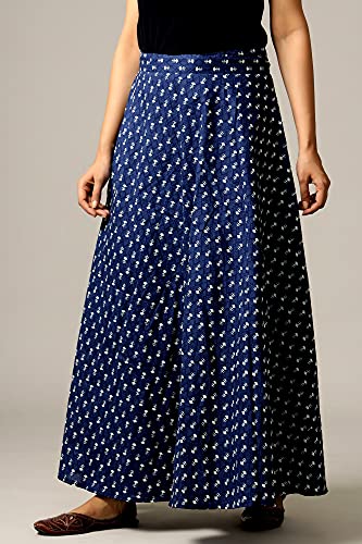 Image of Ravaiyaa - Attitude is everything Cotton Hand Block Floral Printed Wrap Around Women's Free Size Skirt Rapron
