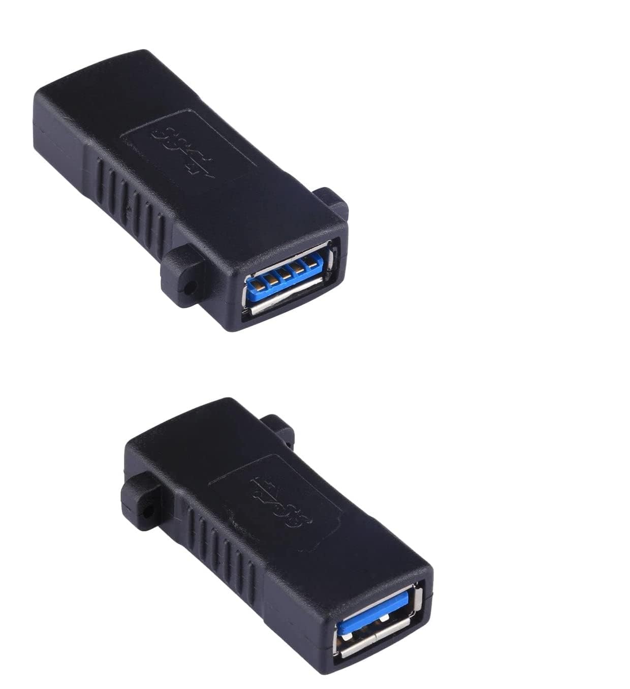 2PC SuperSpeed USB 3.0 Female to Female Coupler Adapter, USB Type-A Female to Female Bridge Extension Connector, Hook-Type USB 3.0 Extender Adapter for Laptop, PC, Flash Drive, Hard Drive & Printer-image-47