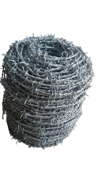 DURA LIFE Barbed Wire 11 KG 899 FEET Safeguarding Boundary for Fencing 2.5 MM Gauge Polyester Wire with 90 GSM GA Wire 2.00 MM thickness Wire with Hook Length 270 Meters(899 FEET Length) Weight 11 Kg. (B0DBFG81BJ) Amazon Price History, Amazon Price Tracker
