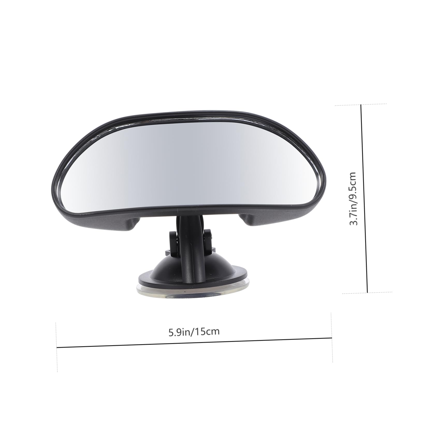 Unomor Durable Car Forward Mirror with Suction Cup Rear View Safety Accessory for Backseat Monitoring Design for Easy Visibility