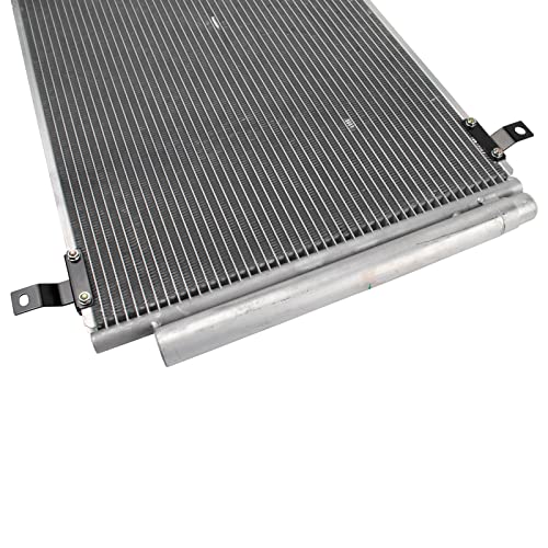 Image of TRQ A /C Condenser and Receiver Drier Assembly Compatible with 2014-2020 Acura MDX 2016-2022 Honda Pilot 2017-2023 Ridgeline