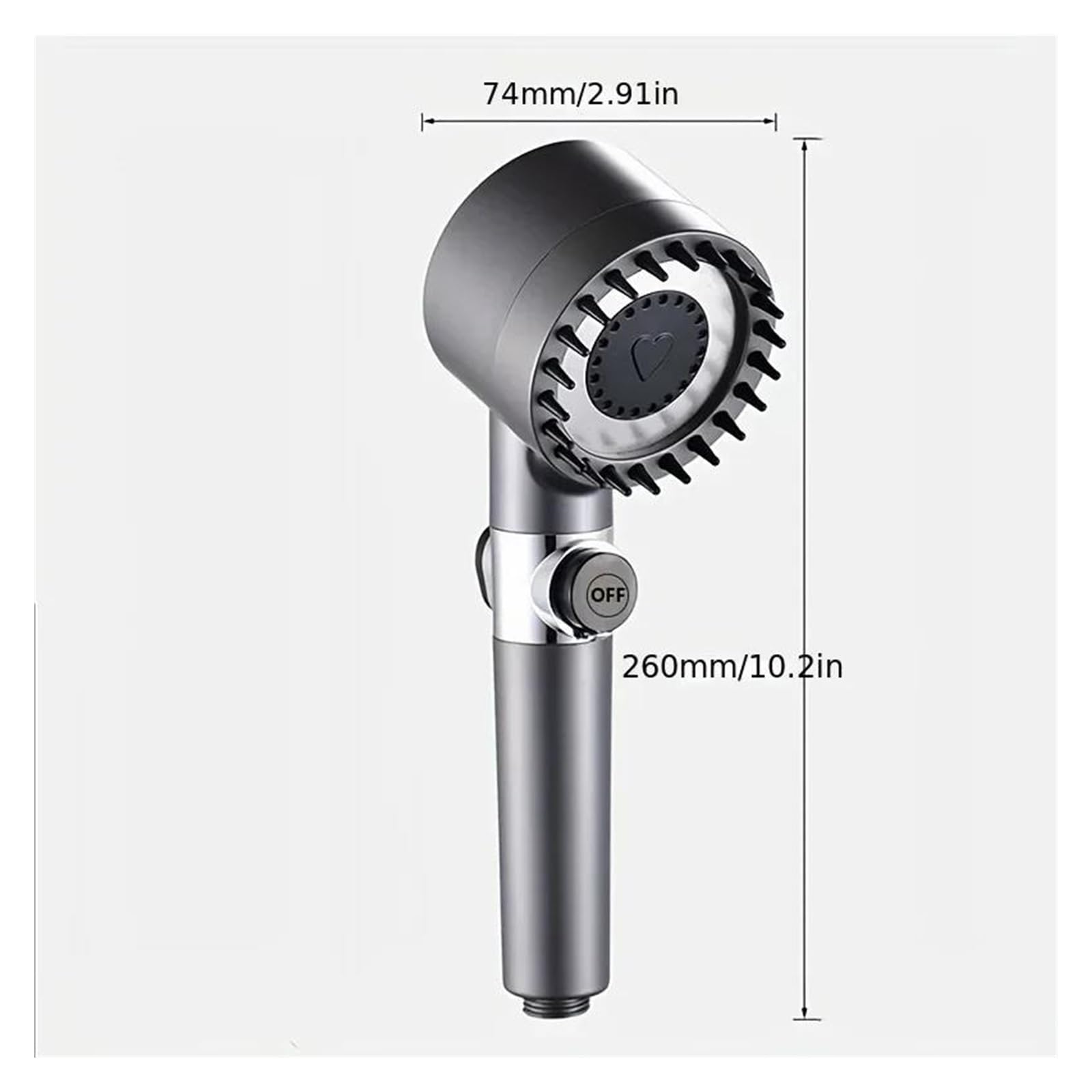 Modalità soffione doccia regolabile, rubinetto doccia ad alta pressione e grande portata, risparmio idrico(Shower head)