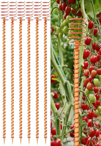 6 Pack 17"Electroculture Copper Gardening Antenna, Electroculture Plant Stakes, Copper Wire for Garden Stakes, Electro Coil Support Rods Kit Growing Vegetable Flowers (6 Pcs 12IN) — image 1