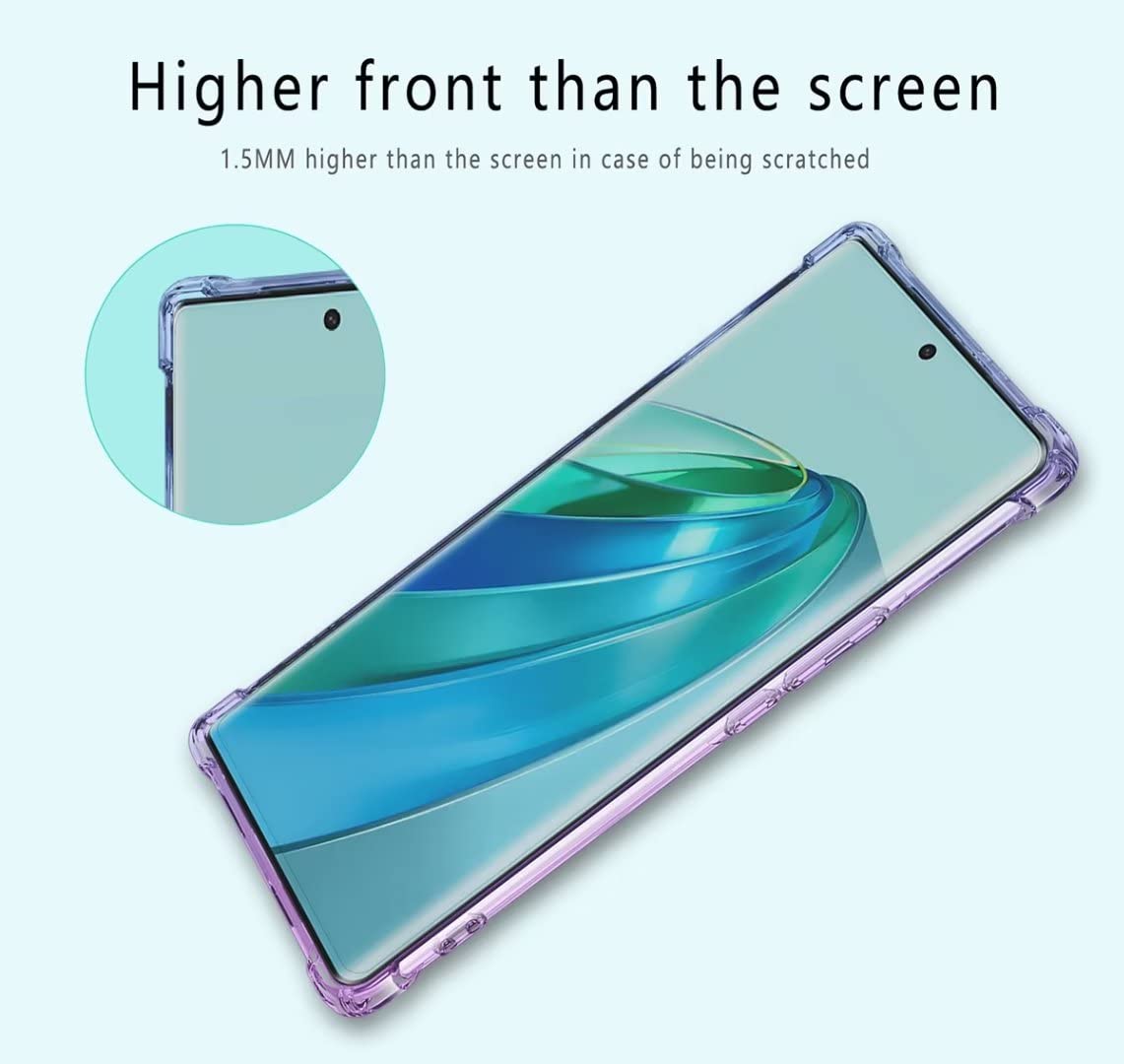 Custodia JIAFEI Per Honor Magic5 Lite 5G – Blu Cielo Con Anello Magnetico Girevole 360° E Supporto Auto, Antiurto - 5