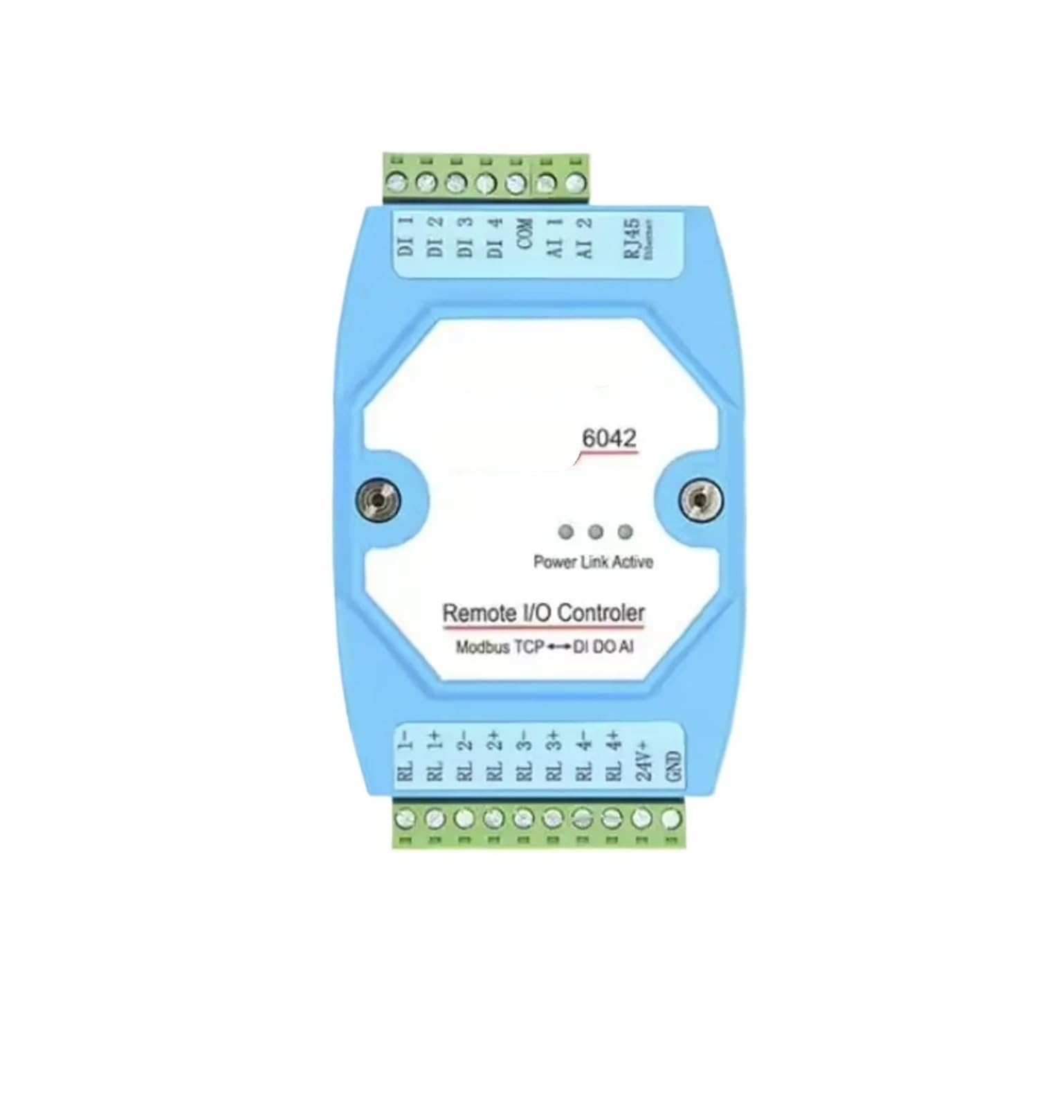 Conmutador de red ZLAN6042 controlador de puerto Ethernet Modbus a 4DI 4DO 2AI compatible con puerto virtual