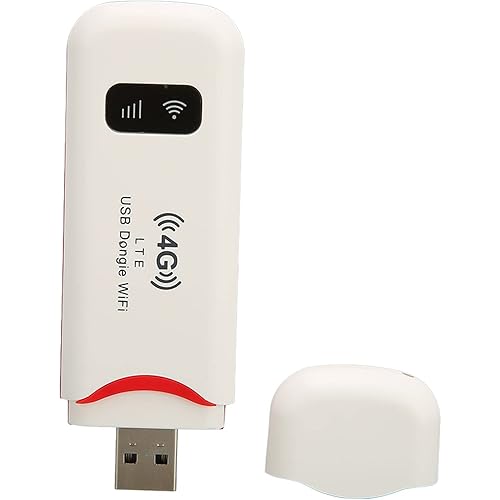 4G LTE USB Modem, Portable Router Mobile Internet Devices for Home Travel Office, Mobile Hotspot Network Router with SIM Card Slot, Support 10 Devices